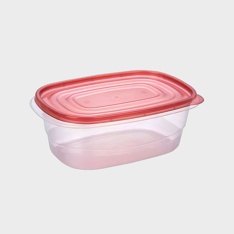 PFB012 1900ml Bekas Penyimpanan Makanan PP Standard Bulat-Segiempat Segiempat